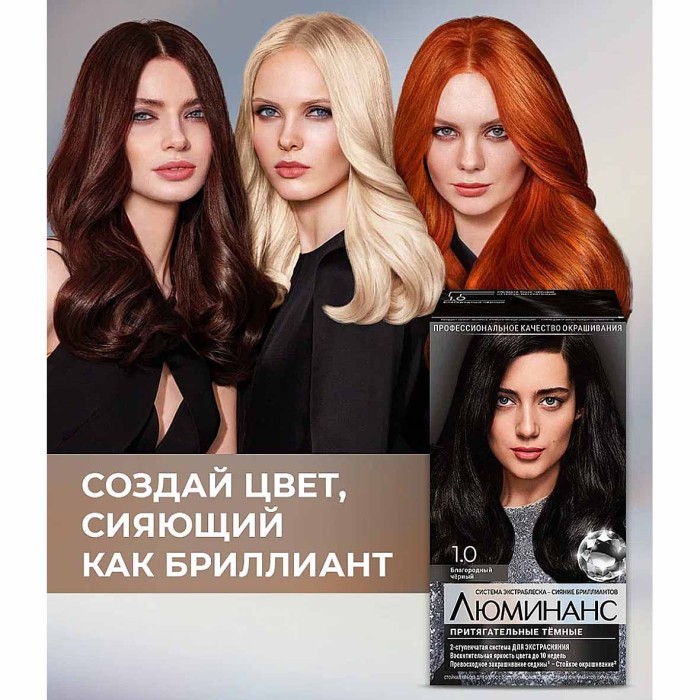 Краска для волос Luminanc 1.0 Благородный черный 170мл к/у