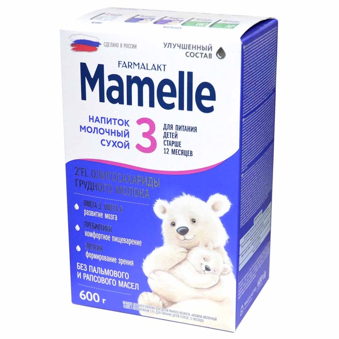 Смесь Farmalakt Mameiie с пребиотиком 2FL с 12мес 600гр м/у