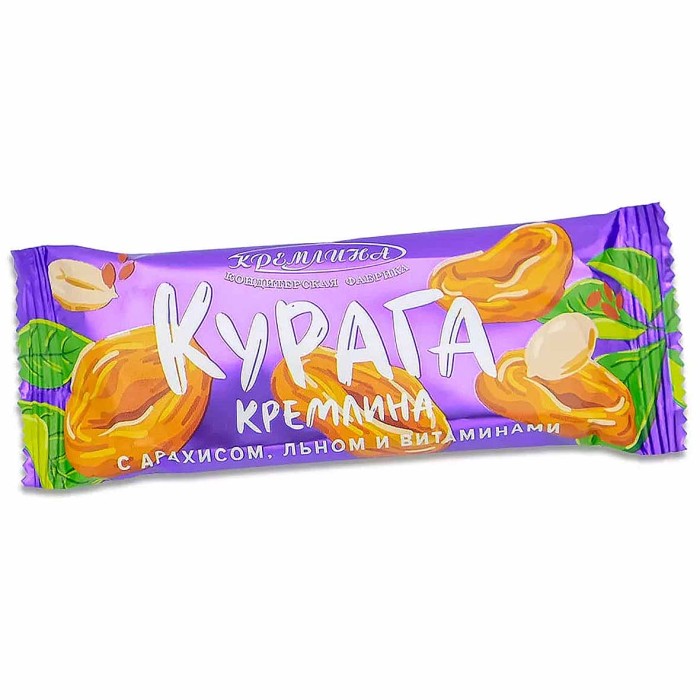 Батончик Кремлина Курага с арахисом,льном и витаминами 30гр м/у