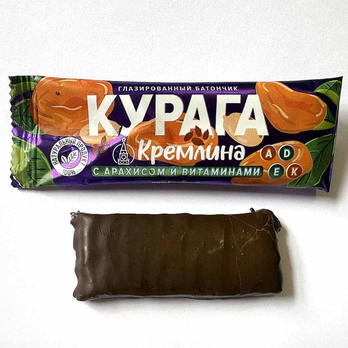 Батончик Кремлина Курага с арахисом,льном и витаминами 30гр м/у