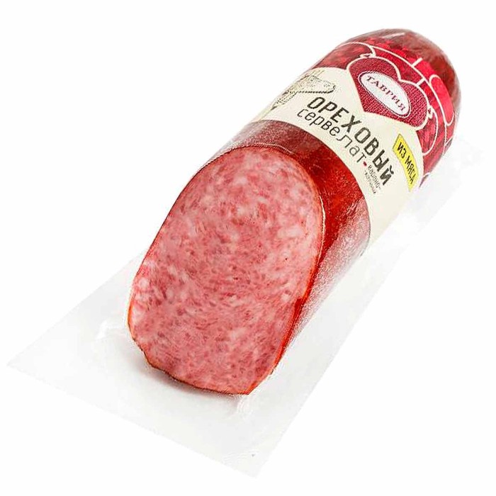 Колбаса в/к Таврия Сервелат Ореховый 350гр в/у