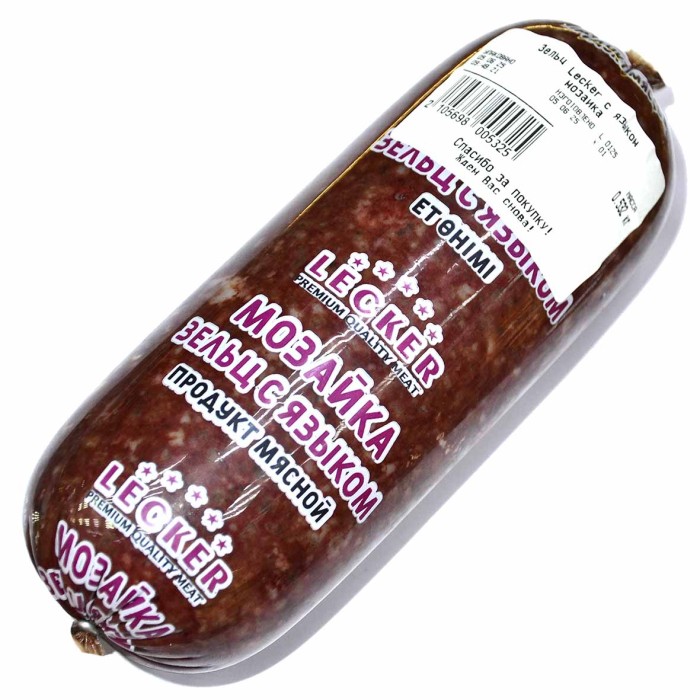 Зельц Lecker с языком мозаика