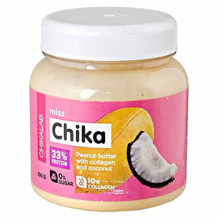 Паста Miss Chika арахисовая с кокосом 250гр пэт