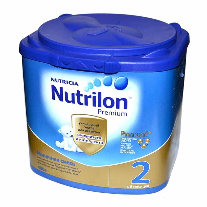 Смесь Nutrilon Premium 2 молочная с 6мес 400гр к/у