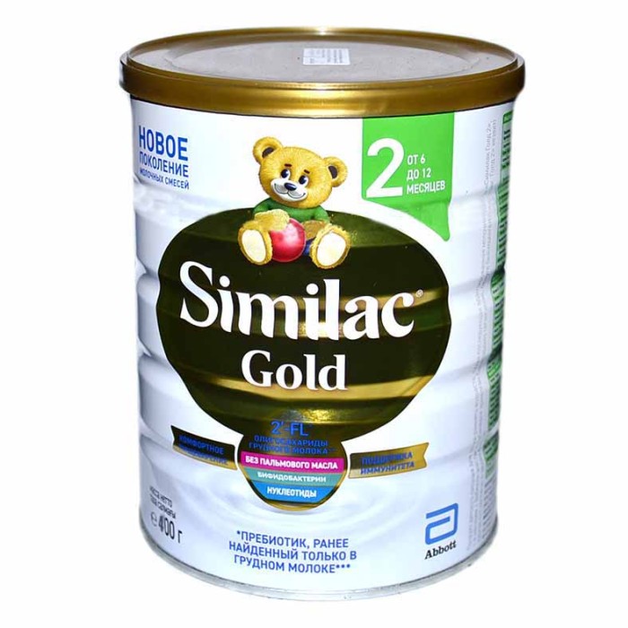 Смесь Similac Gold 2 молочная с 6-12мес 400гр ж/б