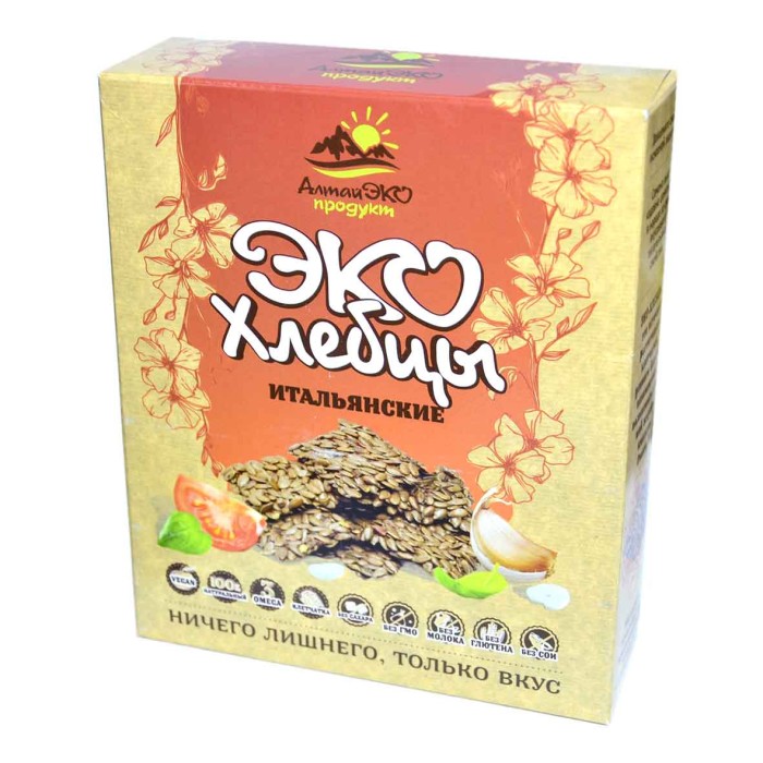 Хлебцы Эко Алтая Итальянские 90гр к/у
