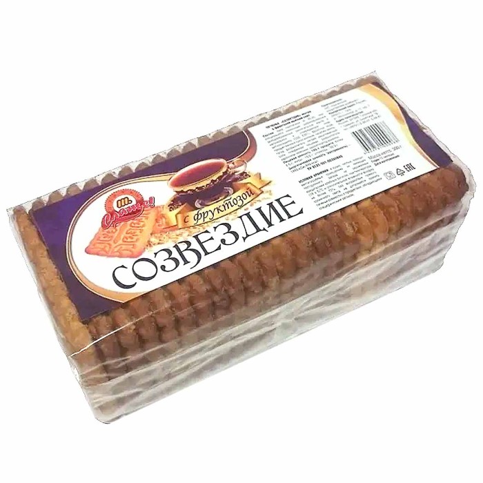 Печенье Слаще Созвездие с фруктозой 230гр м/у