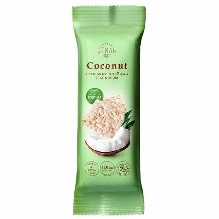Хлебцы Тонкий Стиль рисовые с кокосом 40гр м/у