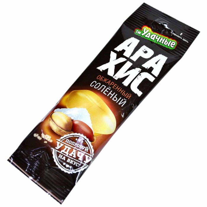 Арахис Удачные обжаренный соленый 30гр м/у