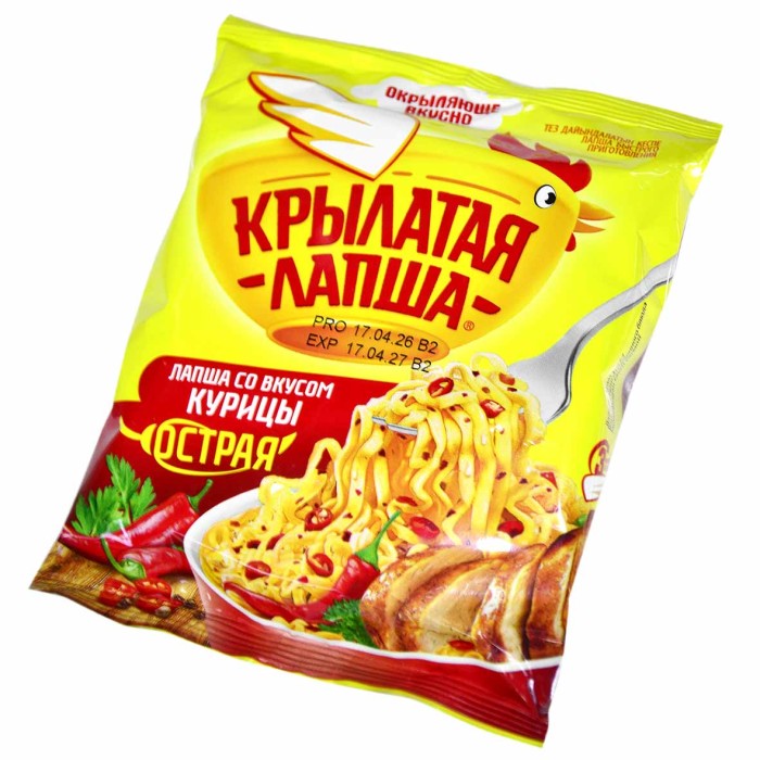 Лапша Крылатая Острая 60гр м/у