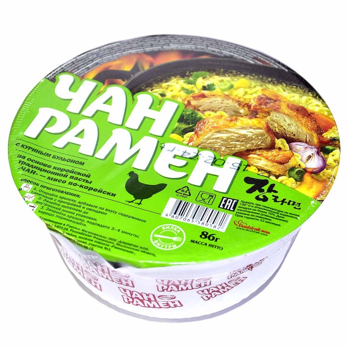Лапша Доширак Чан Рамен суп курица 86гр т/у