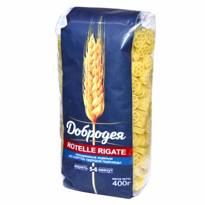 Макароны Добродея Rotelle Rigate 400гр м/у