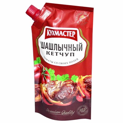 Кетчуп Кухмастер Шашлычный 260гр д/п
