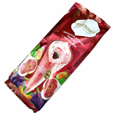 Мороженое Bahroma грецкий инжир с миндалем 105гр м/у