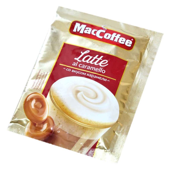 Кофе MacCoffee Latte al Caramello 3в1 22гр м/у
