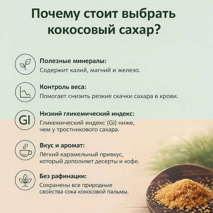 Сахар Кокосовый Fit Feel органический 200г д/п