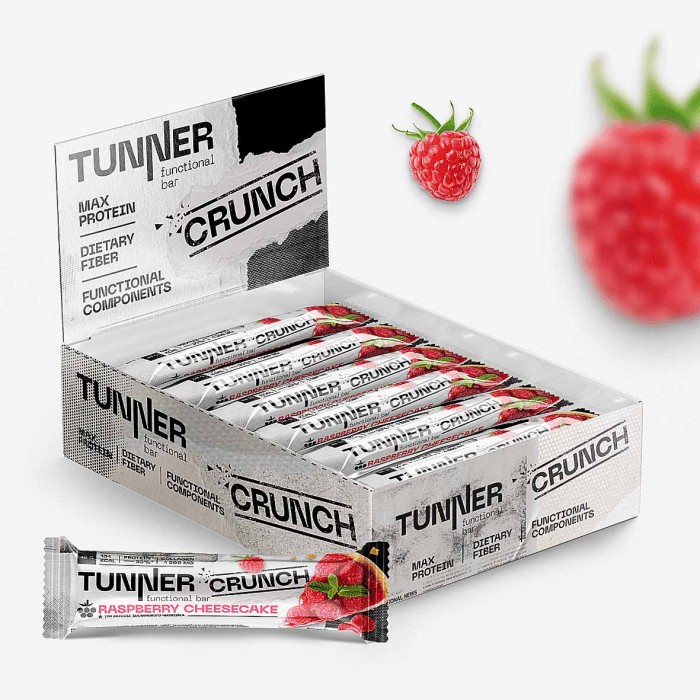 Батончик функциональный Tunner Crunch Малина 40гр