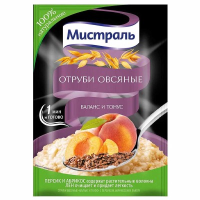 Отруби овсяные Мистраль Баланс и тонус 30гр м/у