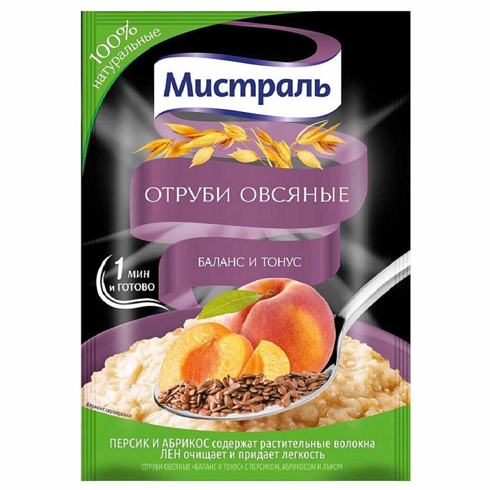 Отруби овсяные Мистраль Баланс и тонус 30гр м/у