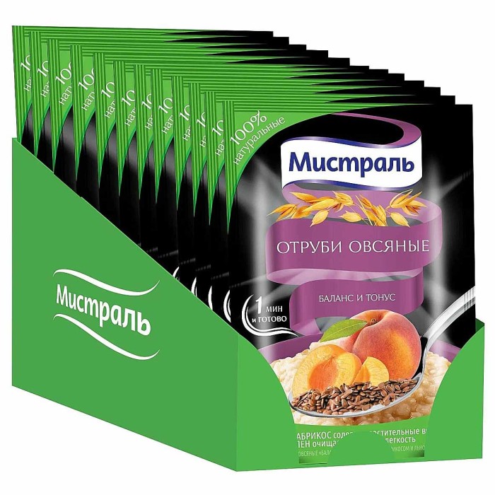 Отруби овсяные Мистраль Баланс и тонус 30гр м/у