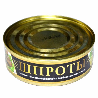 Шпроты КрымФлот Гост в масле 240гр ж/б