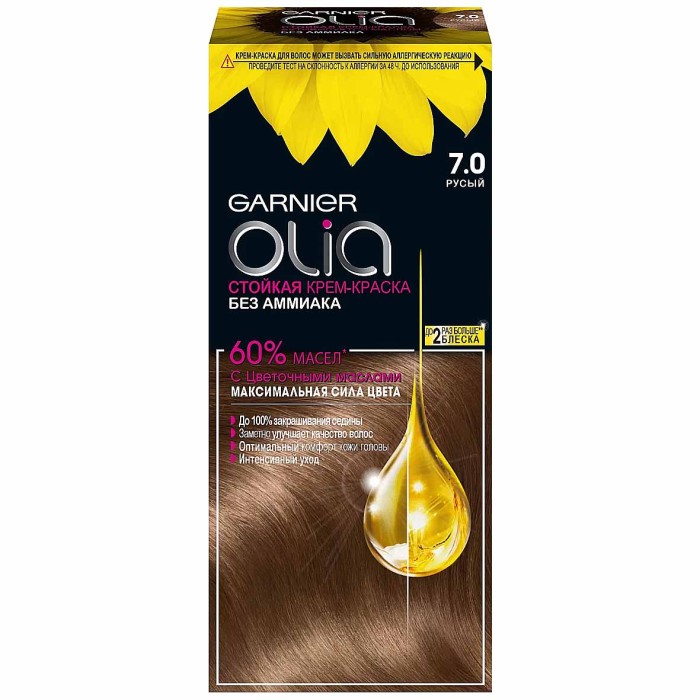 Краска для волос Garnier Olia 7.0 Русый к/у