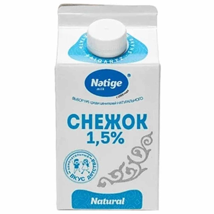 Снежок Nәtige milk 1,5% 0,45л т/п