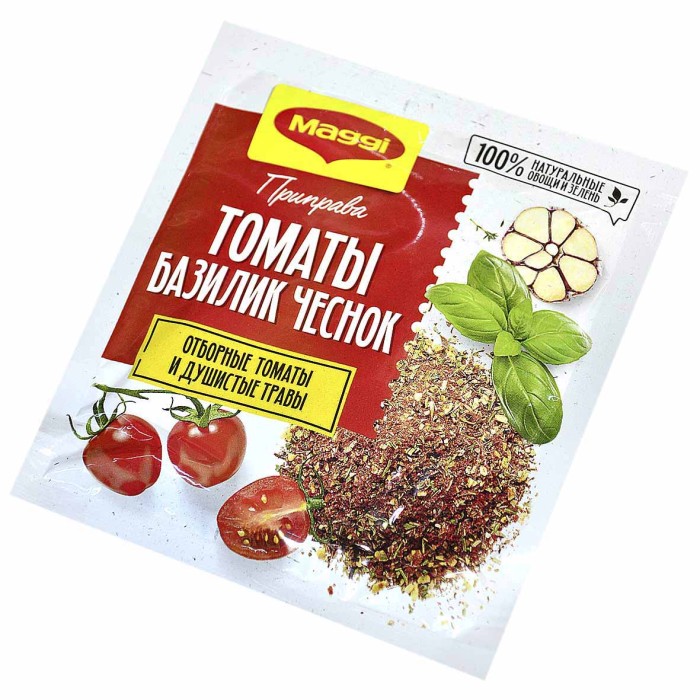 Приправа Maggi Томаты,базилик, чеснок 20гр м/у