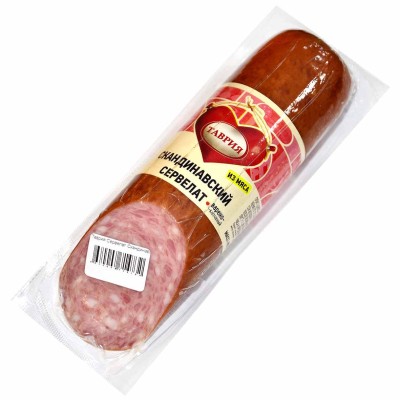 Колбаса в/к Таврия Сервелат Скандинавский 300гр в/у