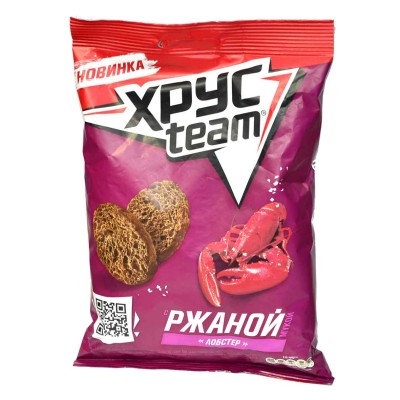 Сухарики Хрусteam ржаные вкус лобстер 100гр м/у