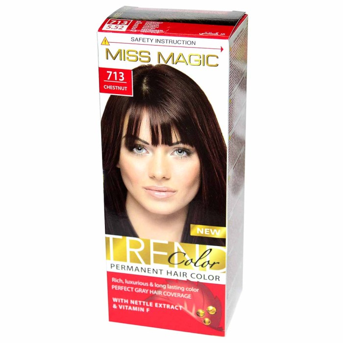 Краска для волос Miss Magic 713 Каштан 90гр к/у