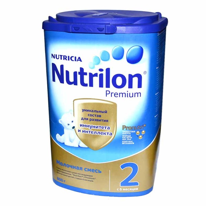 Смесь Nutrilon Premium 2 молочная с 6мес 800гр к/у