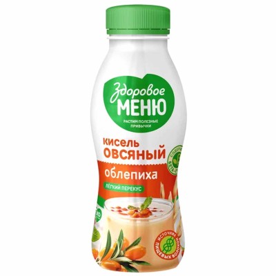 Кисель овсяный Здоровое Меню Облепиха 250мл пэт