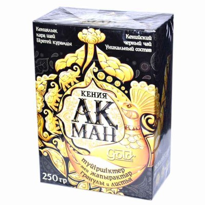 Чай Акман Gold Кения черный гран+лист 250гр к/у