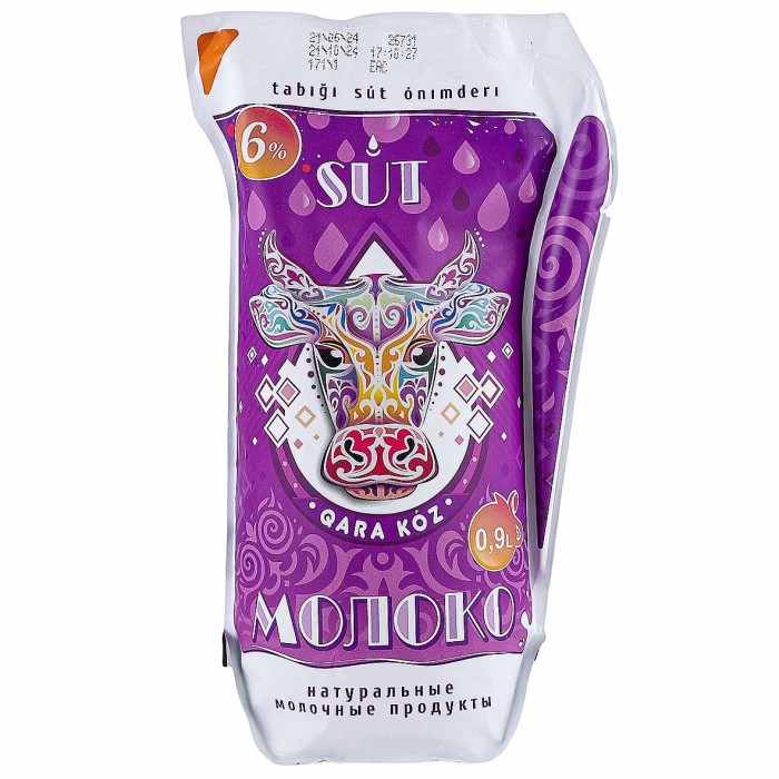 Молоко Кара-Коз Кувшин 6% 900гр м/у