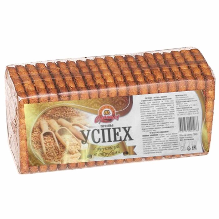 Печенье Слаще Успех с фруктозой 230гр м/у