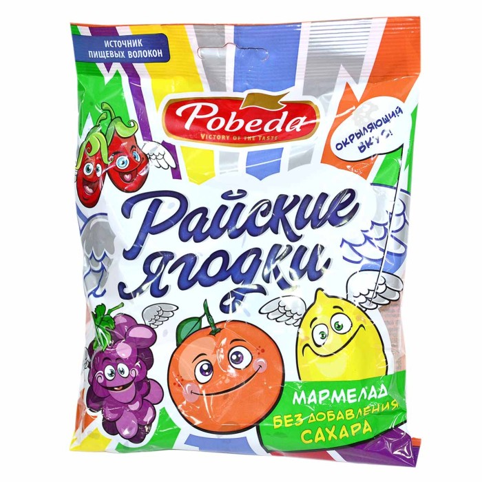Мармелад Победа Райские Ягодки 150гр м/у