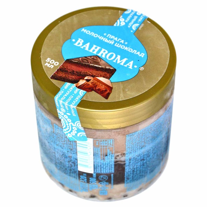 Мороженое Bahroma Pinto Прага молочный шоколад 320гр пэт