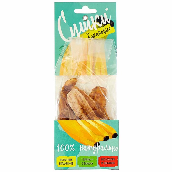 Чипсы фруктовые Сушки банановые 30гр к/у