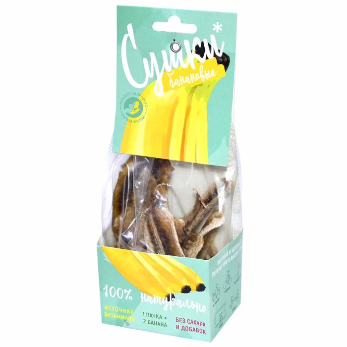 Чипсы фруктовые Сушки банановые 30гр к/у