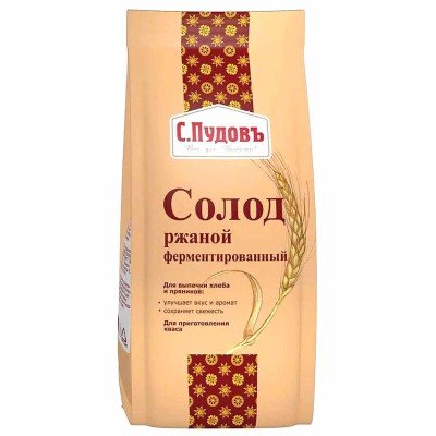 Солод ржаной С.Пудовъ ферметированный 300гр м/у