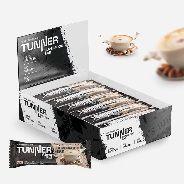 Батончик функциональный Tunner SuperFood Миндальный раф 50гр