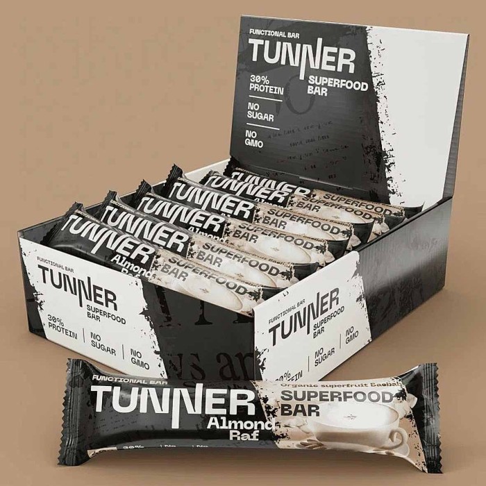 Батончик функциональный Tunner SuperFood Миндальный раф 50гр