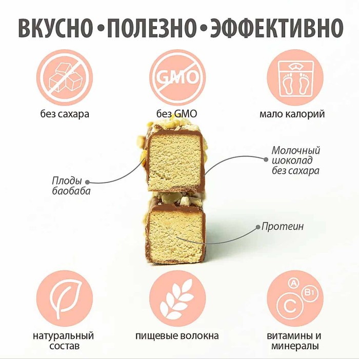 Батончик функциональный Tunner SuperFood Миндальный раф 50гр