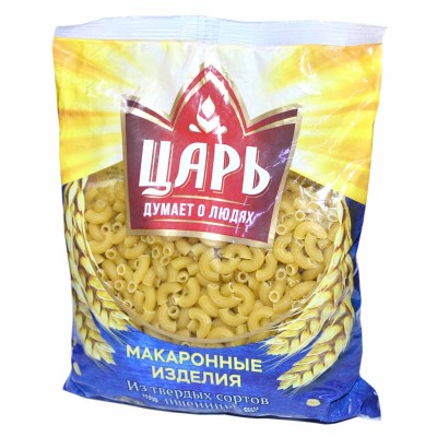 Макароны Царь рожки 400гр м/у