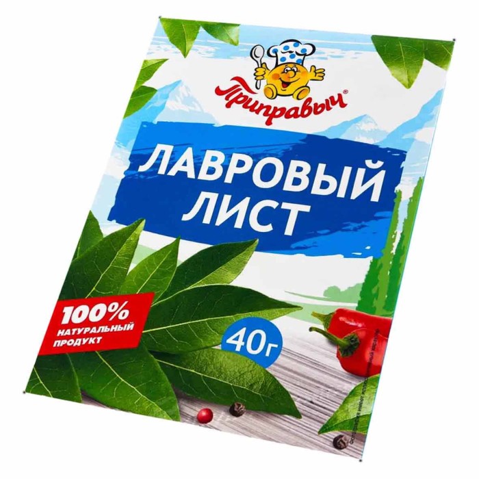 Лист лавровый Приправыч 40гр м/у