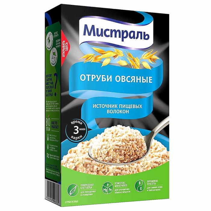Отруби Мистраль 400гр к/у