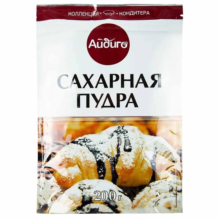 Пудра сахарная Айдиго 200гр д/п