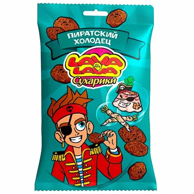 Сухарики Lava Lava Пиратский холодец 30гр м/у