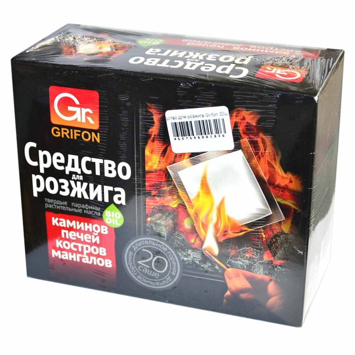 Средство для розжига Grifon 20шт к/у